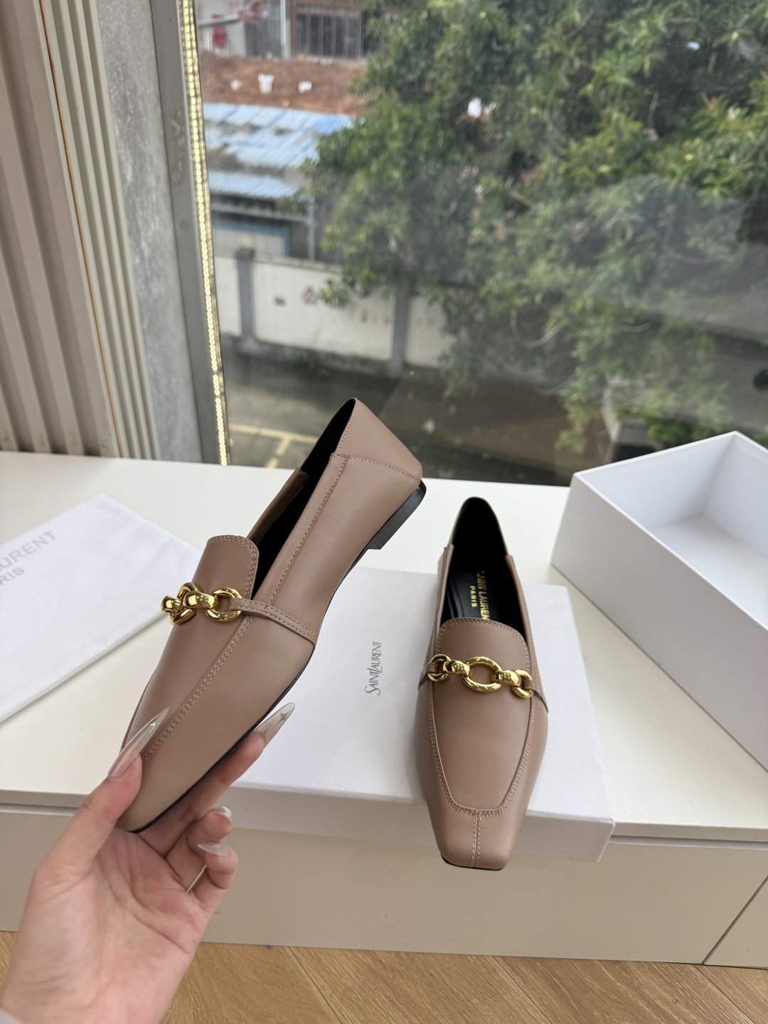 G178-1顶级品质Saint Laurent / 圣罗兰玛丽珍乐福鞋Lee金属高跟鞋YSL姐姐的美丽尤物高跟鞋 又是人