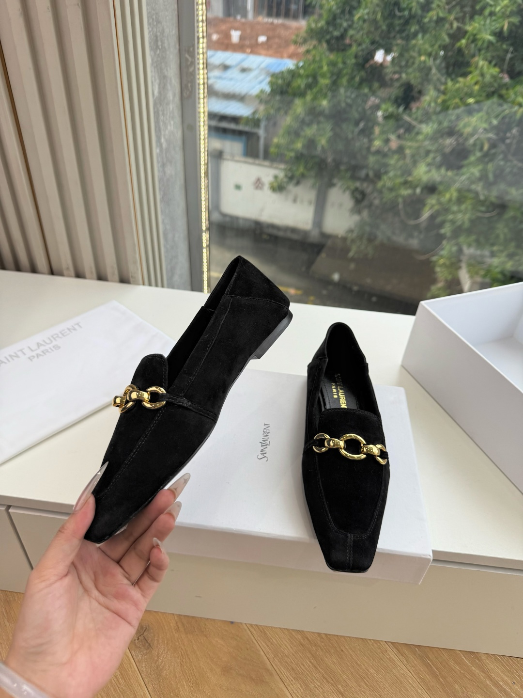 G178-1顶级品质Saint Laurent / 圣罗兰玛丽珍乐福鞋Lee金属高跟鞋YSL姐姐的美丽尤物高跟鞋 又是人