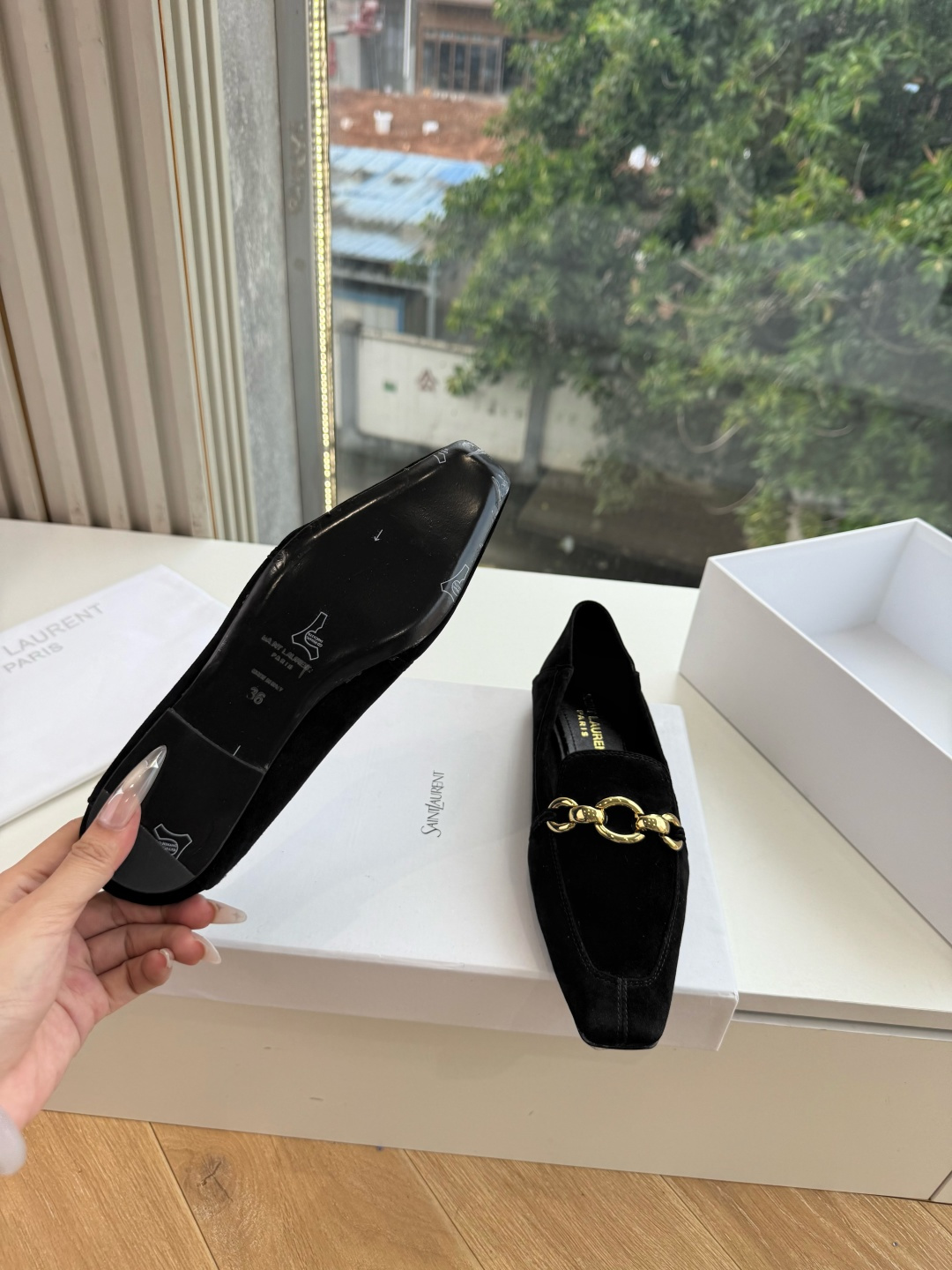 G178-1顶级品质Saint Laurent / 圣罗兰玛丽珍乐福鞋Lee金属高跟鞋YSL姐姐的美丽尤物高跟鞋 又是人