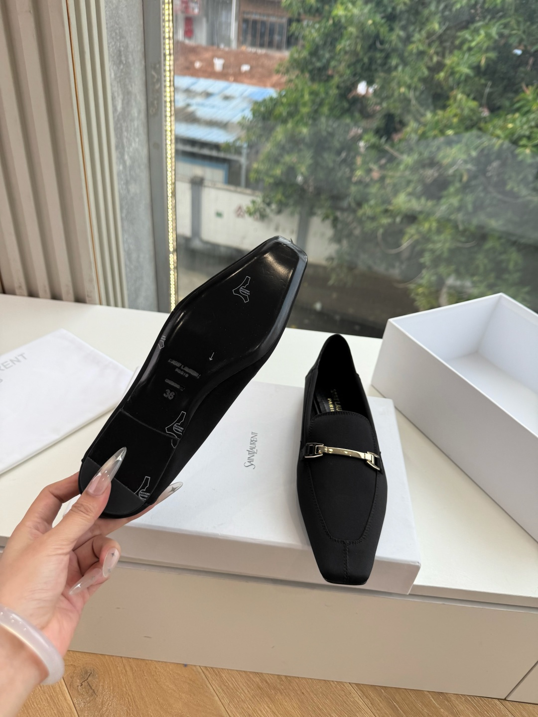 G178-1顶级品质Saint Laurent / 圣罗兰玛丽珍乐福鞋Lee金属高跟鞋YSL姐姐的美丽尤物高跟鞋 又是人