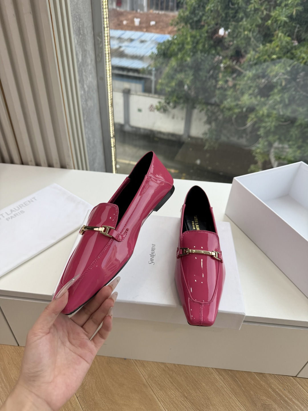 G178-1顶级品质Saint Laurent / 圣罗兰玛丽珍乐福鞋Lee金属高跟鞋YSL姐姐的美丽尤物高跟鞋 又是人