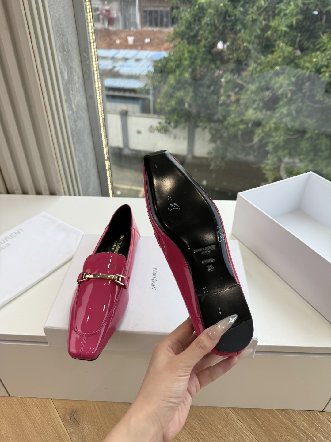 G178-1顶级品质Saint Laurent / 圣罗兰玛丽珍乐福鞋Lee金属高跟鞋YSL姐姐的美丽尤物高跟鞋 又是人