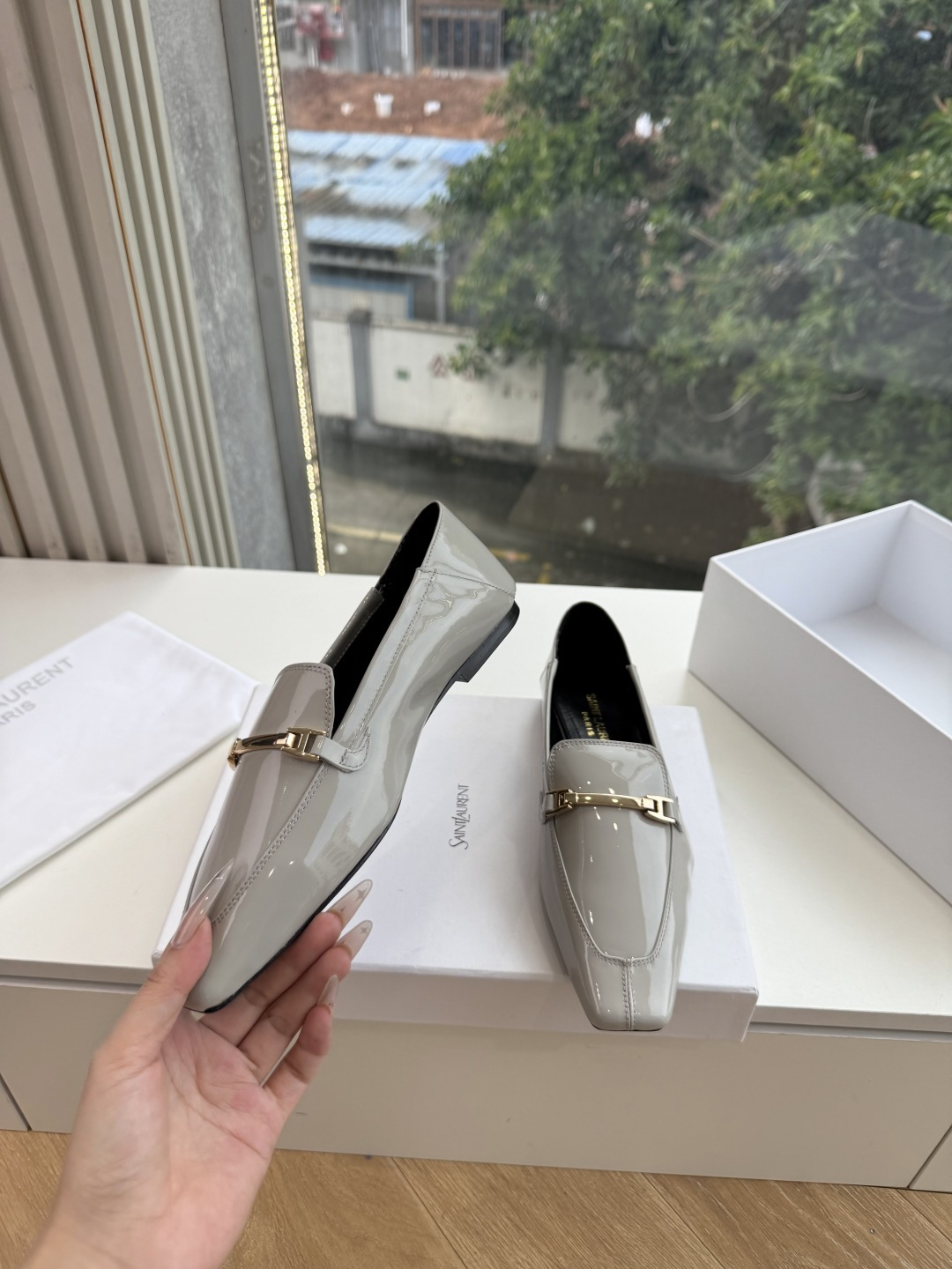 G178-1顶级品质Saint Laurent / 圣罗兰玛丽珍乐福鞋Lee金属高跟鞋YSL姐姐的美丽尤物高跟鞋 又是人