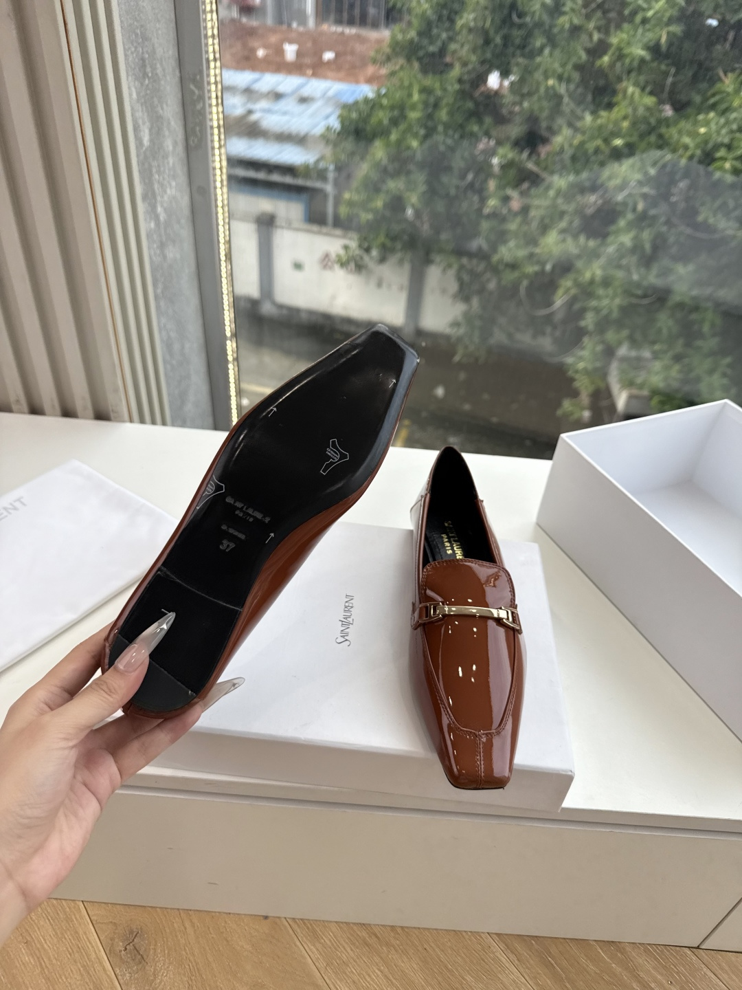 G178-1顶级品质Saint Laurent / 圣罗兰玛丽珍乐福鞋Lee金属高跟鞋YSL姐姐的美丽尤物高跟鞋 又是人