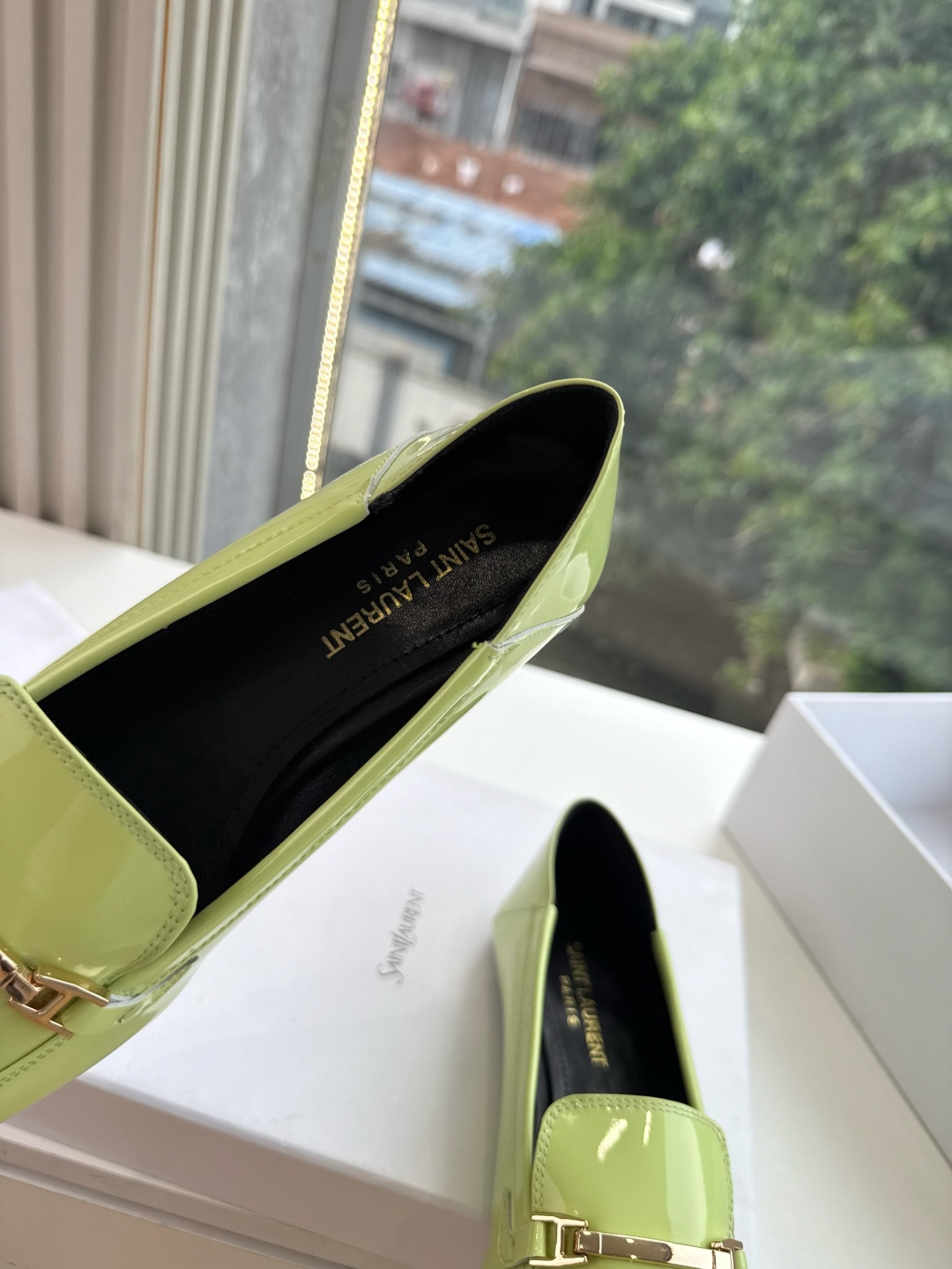 G178-1顶级品质Saint Laurent / 圣罗兰玛丽珍乐福鞋Lee金属高跟鞋YSL姐姐的美丽尤物高跟鞋 又是人