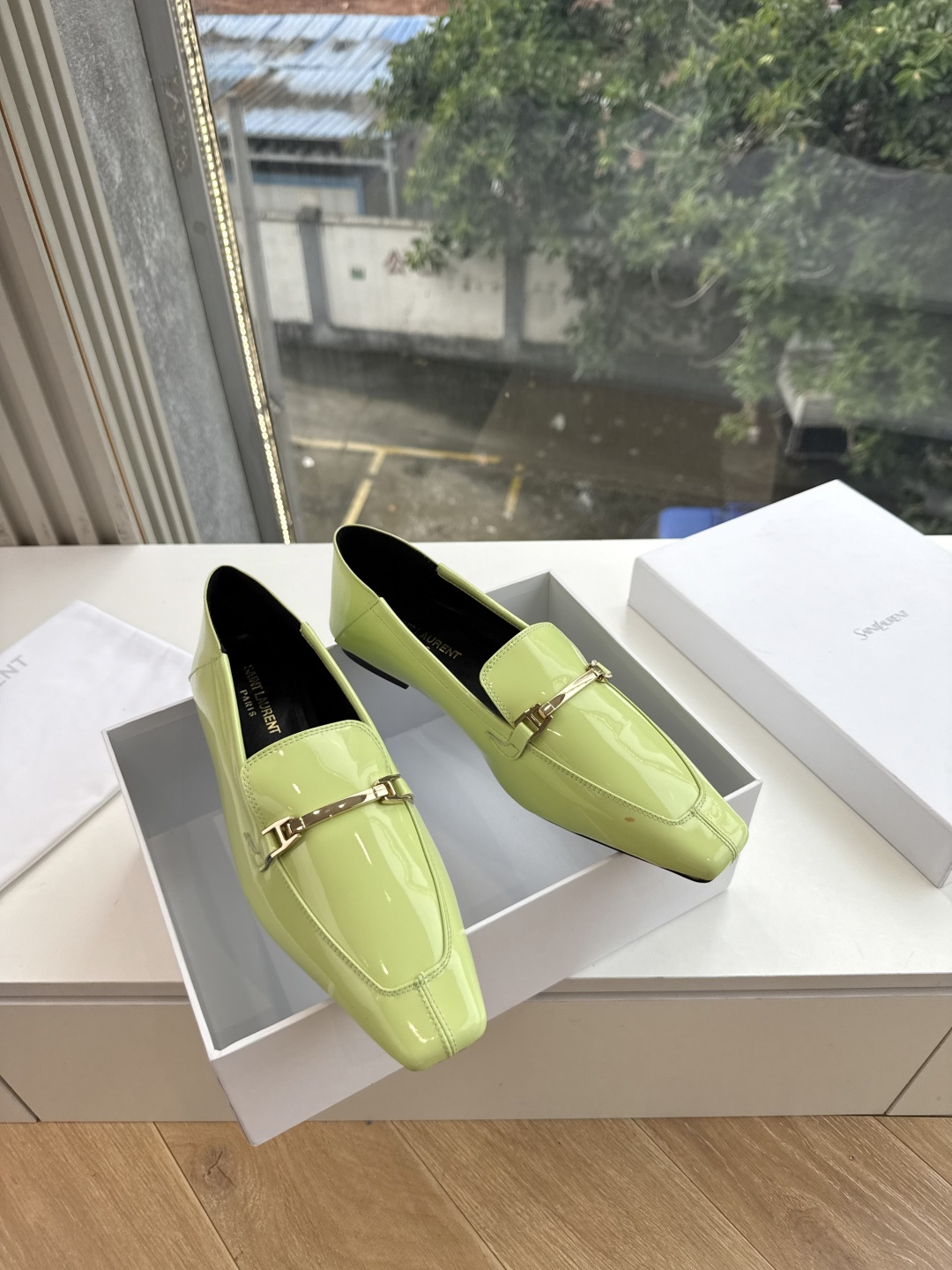 G178-1顶级品质Saint Laurent / 圣罗兰玛丽珍乐福鞋Lee金属高跟鞋YSL姐姐的美丽尤物高跟鞋 又是人