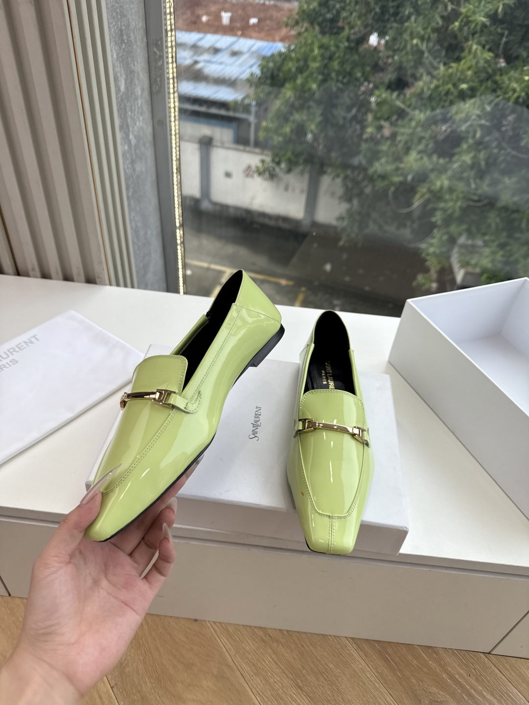 G178-1顶级品质Saint Laurent / 圣罗兰玛丽珍乐福鞋Lee金属高跟鞋YSL姐姐的美丽尤物高跟鞋 又是人