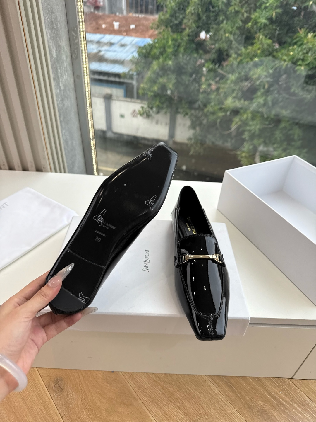 G178-1顶级品质Saint Laurent / 圣罗兰玛丽珍乐福鞋Lee金属高跟鞋YSL姐姐的美丽尤物高跟鞋 又是人