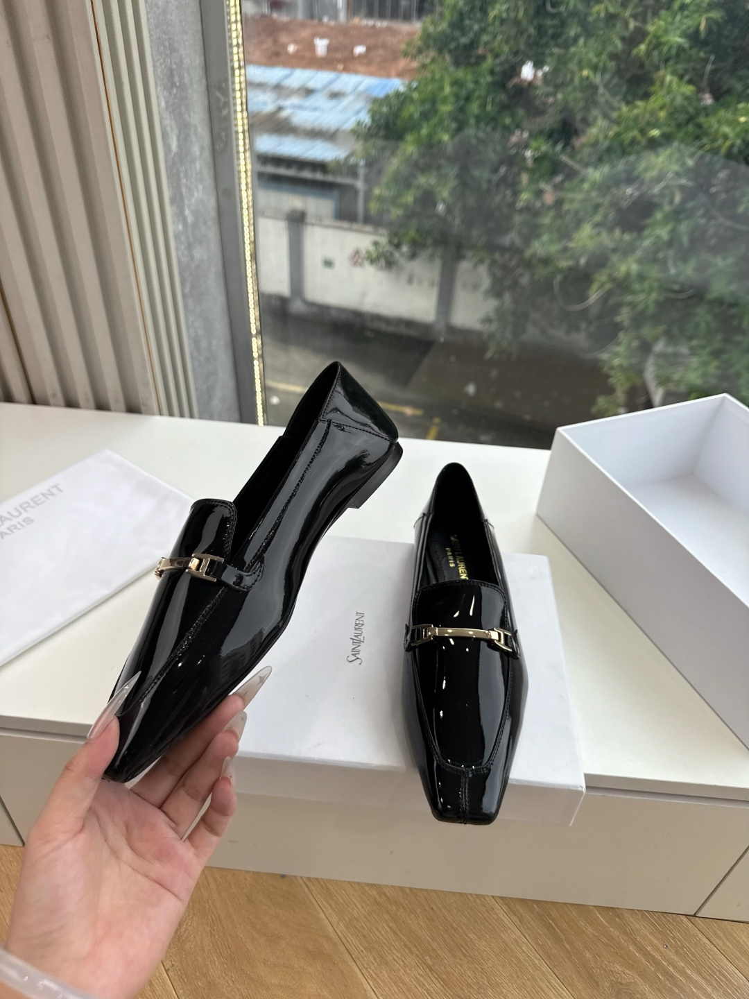 G178-1顶级品质Saint Laurent / 圣罗兰玛丽珍乐福鞋Lee金属高跟鞋YSL姐姐的美丽尤物高跟鞋 又是人