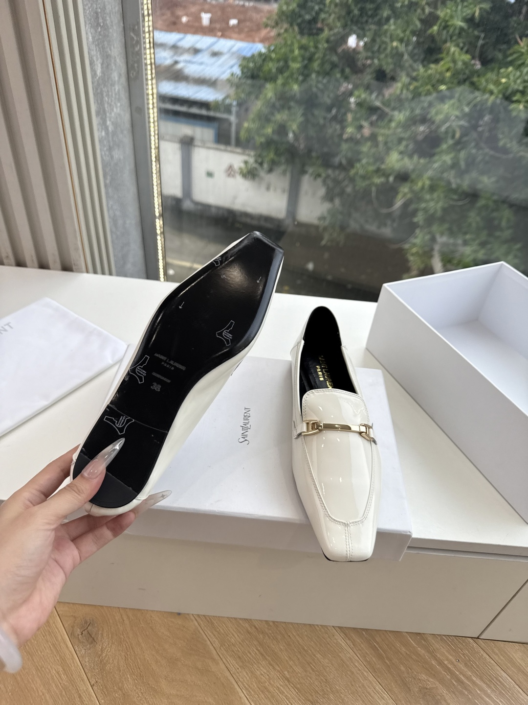 G178-1顶级品质Saint Laurent / 圣罗兰玛丽珍乐福鞋Lee金属高跟鞋YSL姐姐的美丽尤物高跟鞋 又是人