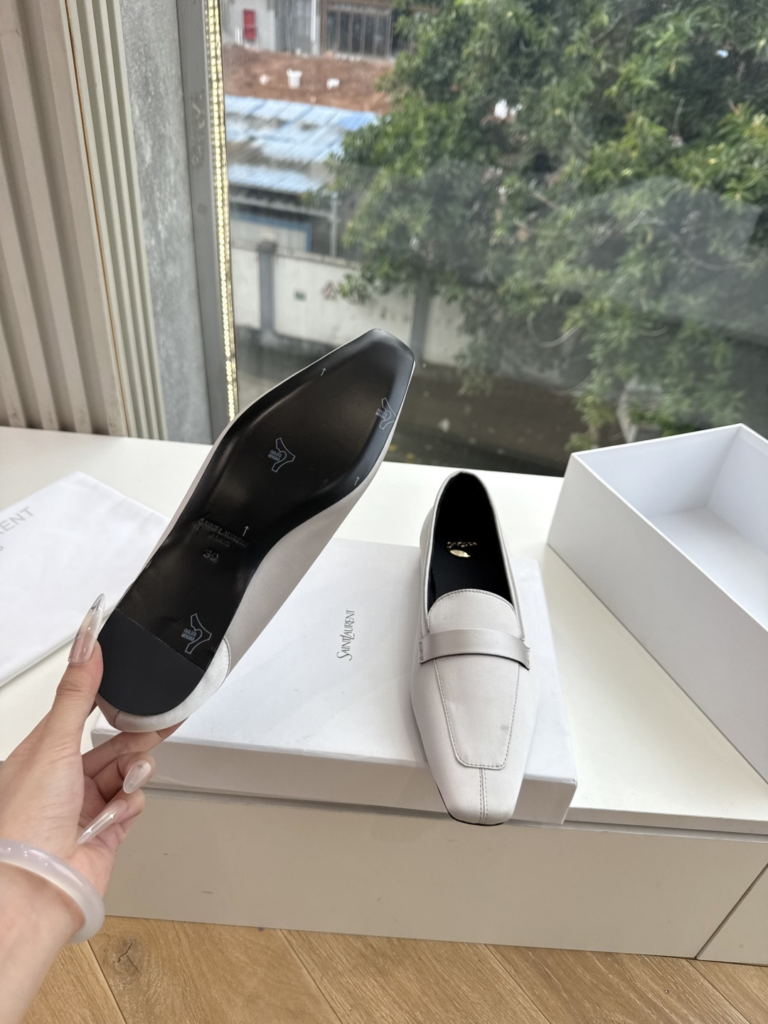G178-1顶级品质Saint Laurent / 圣罗兰玛丽珍乐福鞋Lee金属高跟鞋YSL姐姐的美丽尤物高跟鞋 又是人