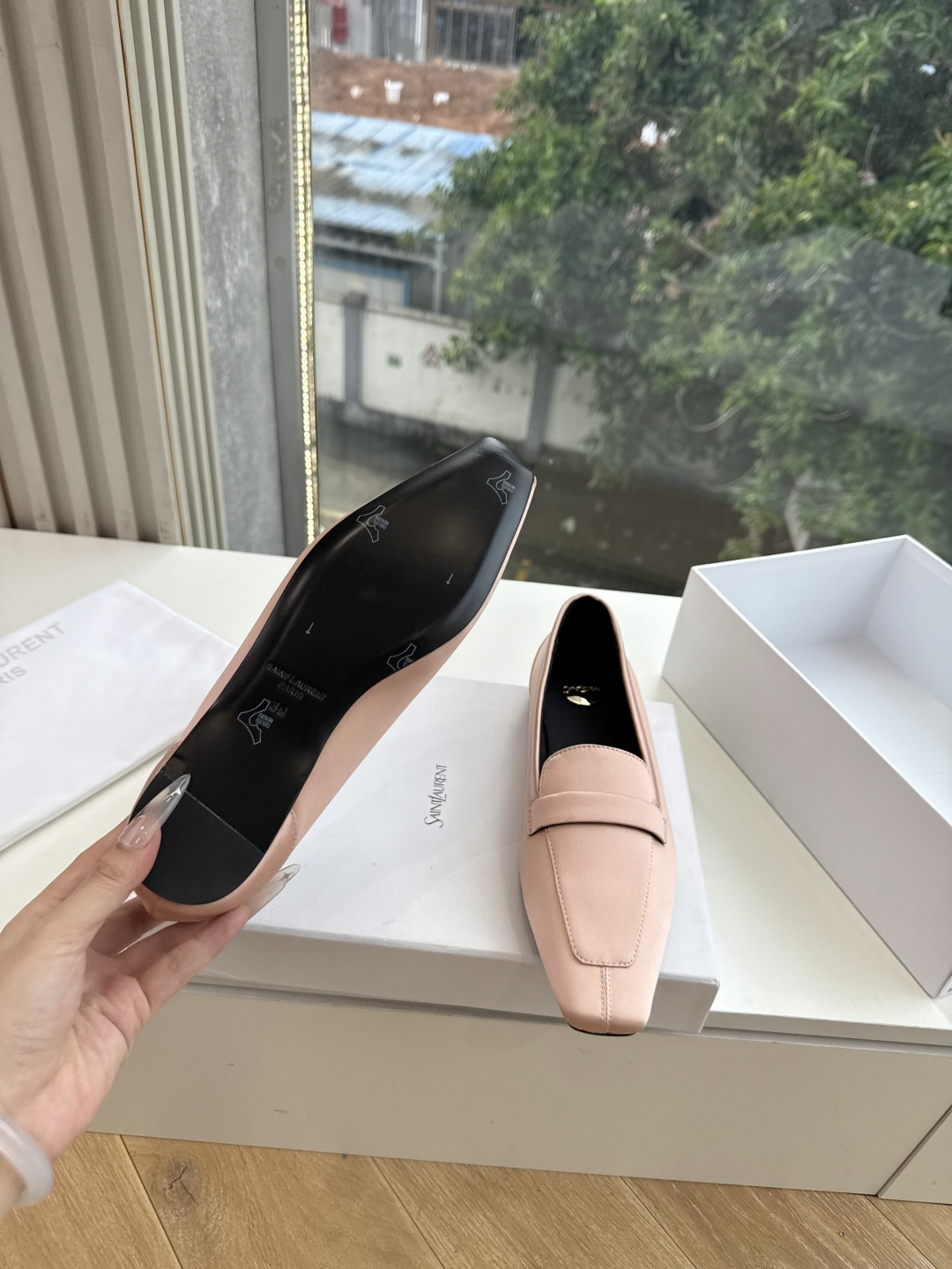 G178-1顶级品质Saint Laurent / 圣罗兰玛丽珍乐福鞋Lee金属高跟鞋YSL姐姐的美丽尤物高跟鞋 又是人