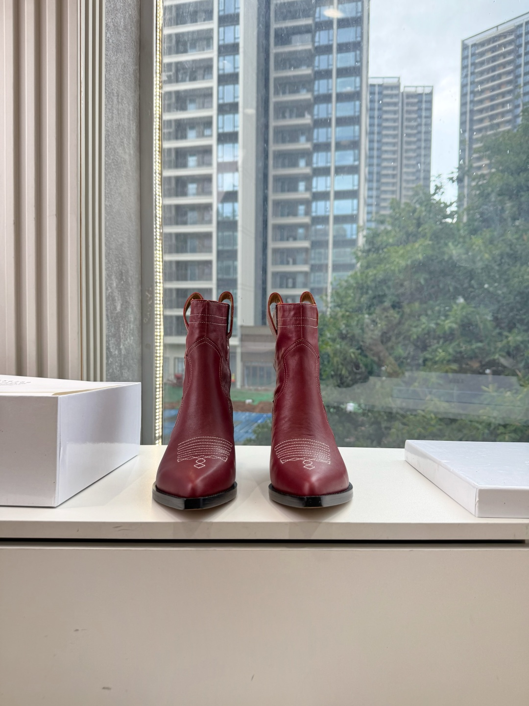 G012代购级别 Maison Margiel*马吉拉•分趾褶皱粗跟西部牛仔靴 太棒了的版本 非常不好做！马吉拉分趾靴又
