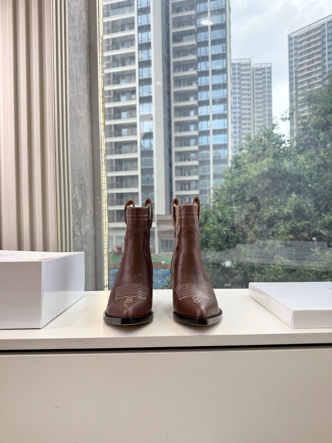 G012代购级别 Maison Margiel*马吉拉•分趾褶皱粗跟西部牛仔靴 太棒了的版本 非常不好做！马吉拉分趾靴又