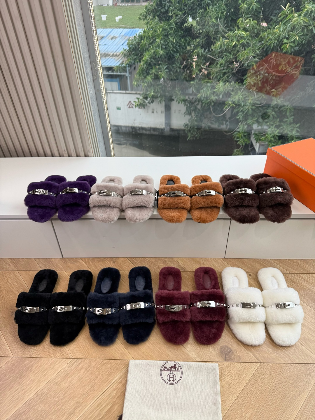 G087代购级别hermes爱马仕二舅毛拖常年做货新款新色官网、小红书同步最新配色爱马仕爆款火热上线，做工升级版，高品质