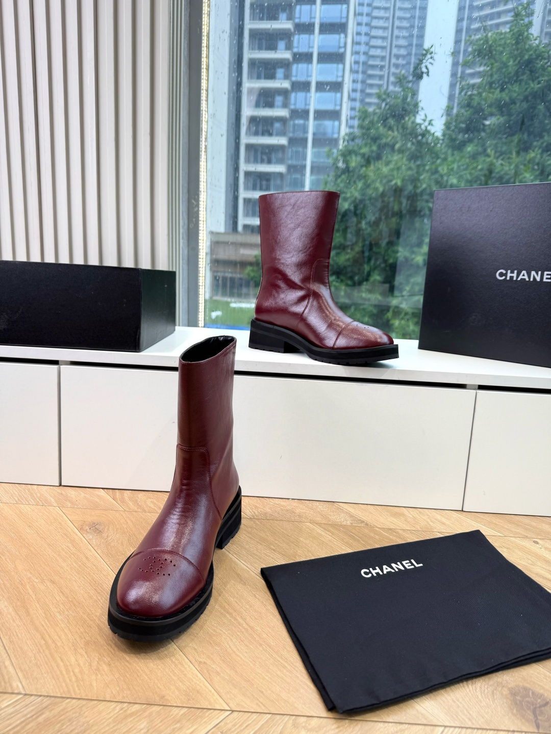 真皮皮➕20米，下单注明鞋底材质[微笑]G238高版CHANEL香奈儿*小香秋冬新款切尔西靴库靴这款骑士靴真的是帅气时尚