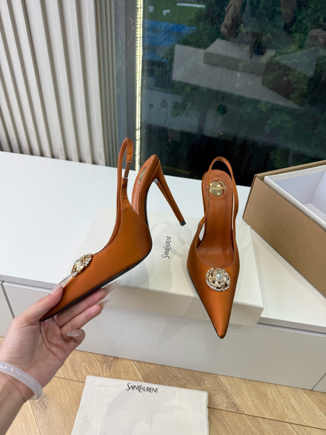 G288顶级品质Saint Laurent / 圣罗兰新款凉鞋尖头高跟鞋YSL姐姐的美丽尤物高跟鞋 又是人间圣罗兰 Ro