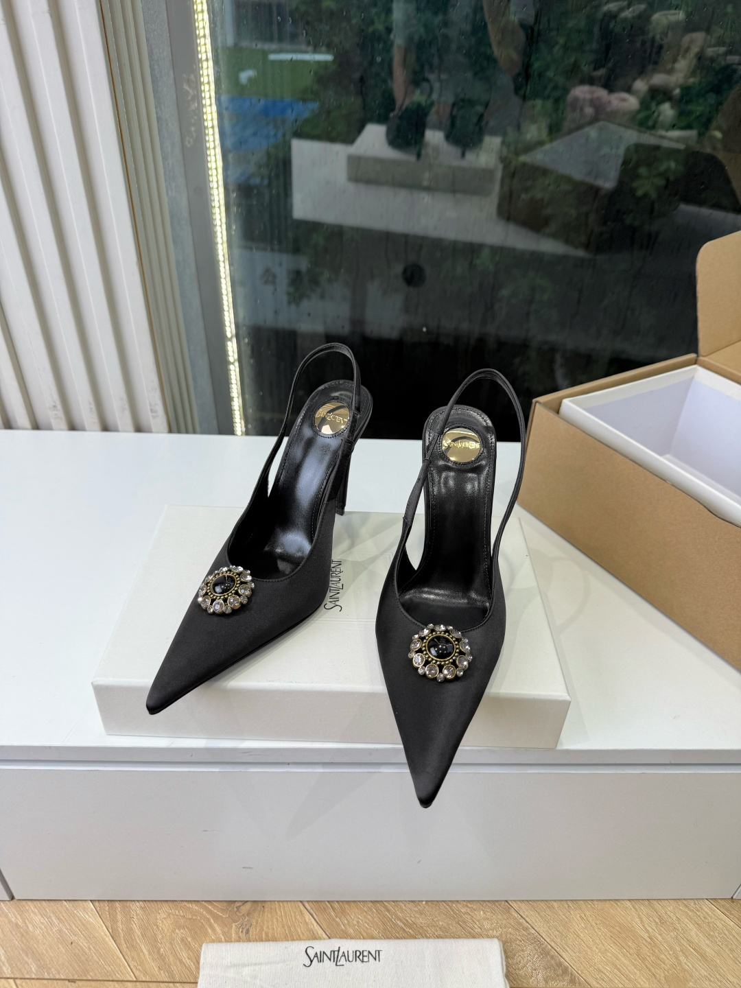 G288顶级品质Saint Laurent / 圣罗兰新款凉鞋尖头高跟鞋YSL姐姐的美丽尤物高跟鞋 又是人间圣罗兰 Ro