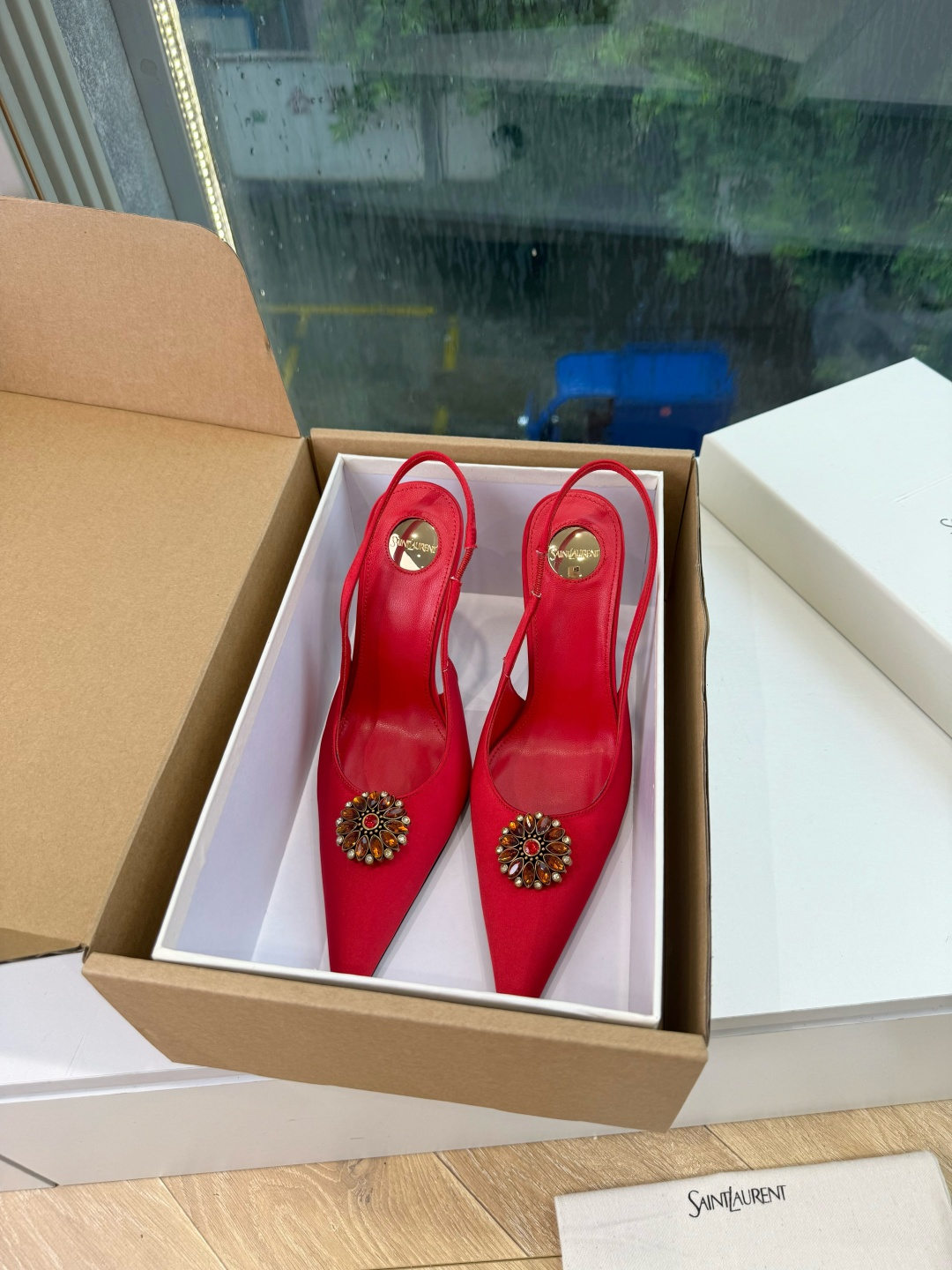 G288顶级品质Saint Laurent / 圣罗兰新款凉鞋尖头高跟鞋YSL姐姐的美丽尤物高跟鞋 又是人间圣罗兰 Ro