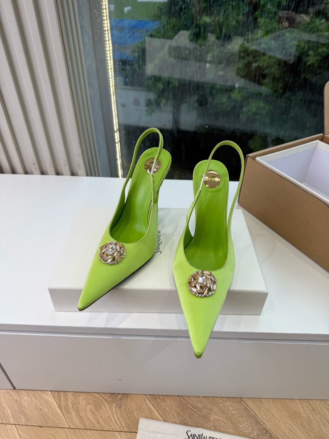 G288顶级品质Saint Laurent / 圣罗兰新款凉鞋尖头高跟鞋YSL姐姐的美丽尤物高跟鞋 又是人间圣罗兰 Ro