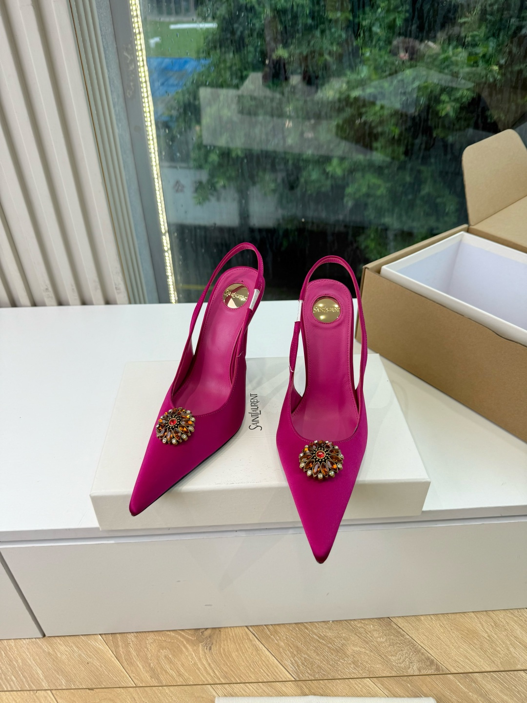 G288顶级品质Saint Laurent / 圣罗兰新款凉鞋尖头高跟鞋YSL姐姐的美丽尤物高跟鞋 又是人间圣罗兰 Ro