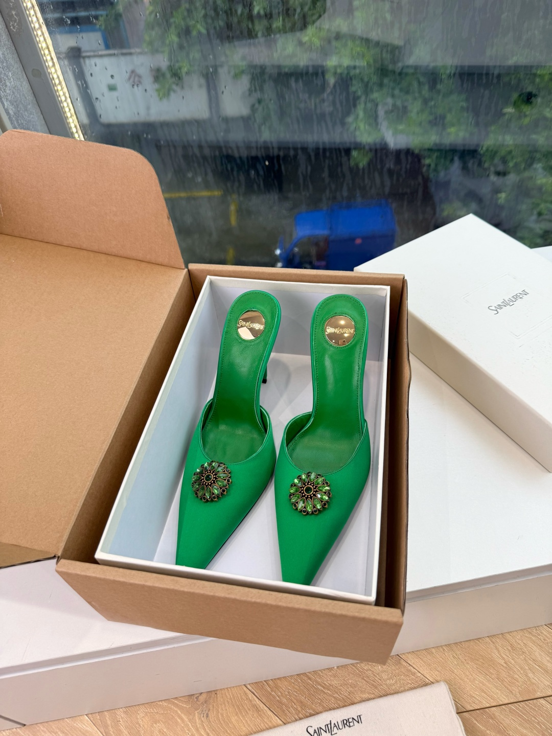 G288顶级品质Saint Laurent / 圣罗兰新款凉鞋尖头高跟鞋YSL姐姐的美丽尤物高跟鞋 又是人间圣罗兰 Ro