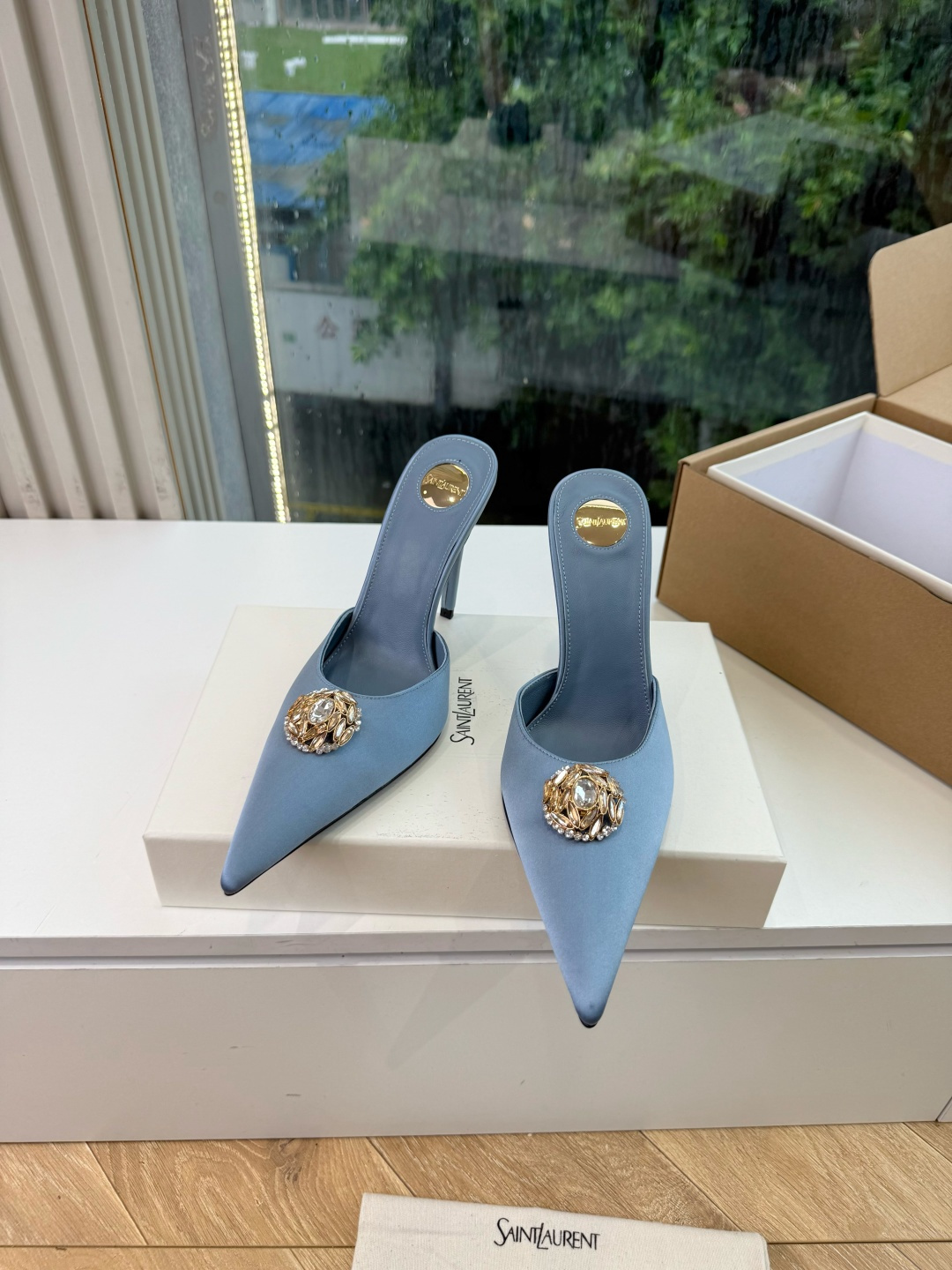 G288顶级品质Saint Laurent / 圣罗兰新款凉鞋尖头高跟鞋YSL姐姐的美丽尤物高跟鞋 又是人间圣罗兰 Ro