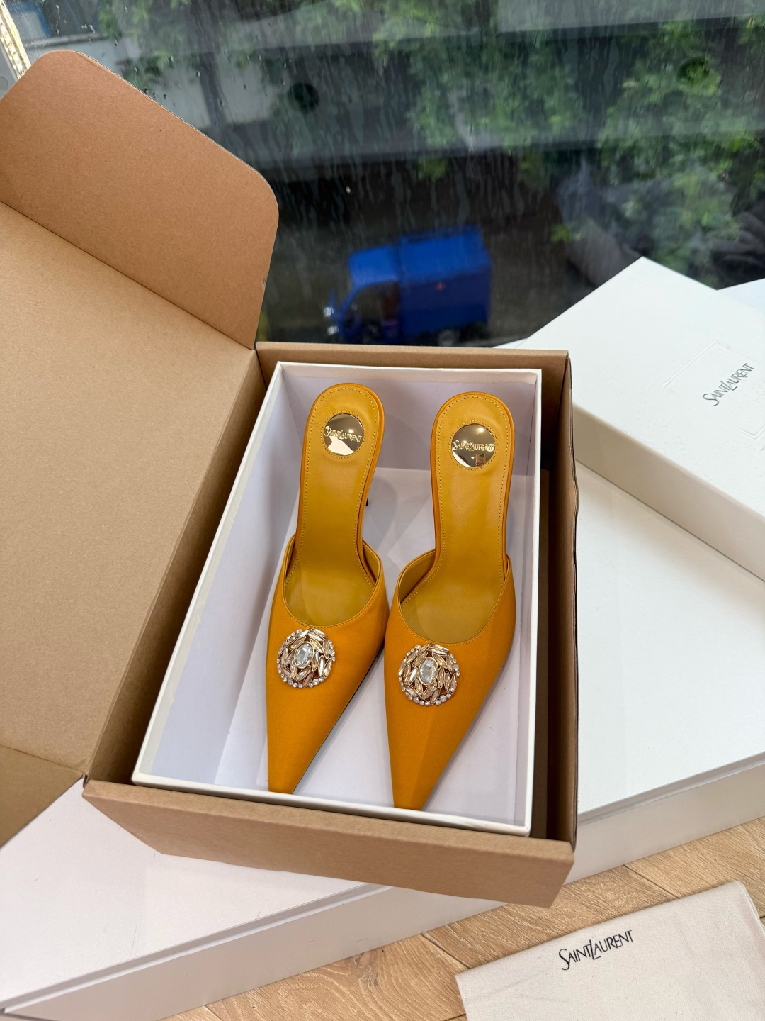 G288顶级品质Saint Laurent / 圣罗兰新款凉鞋尖头高跟鞋YSL姐姐的美丽尤物高跟鞋 又是人间圣罗兰 Ro