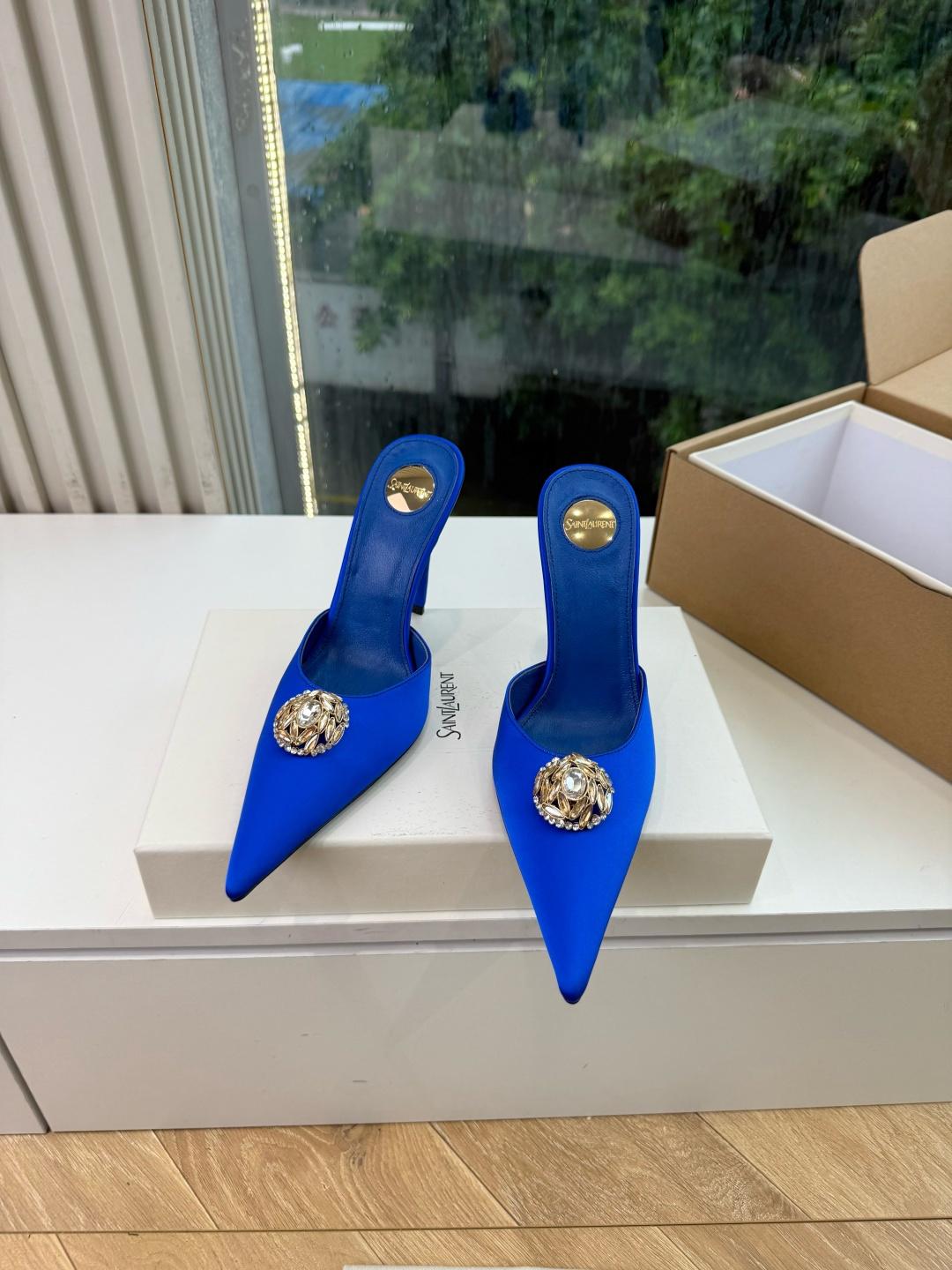 G288顶级品质Saint Laurent / 圣罗兰新款凉鞋尖头高跟鞋YSL姐姐的美丽尤物高跟鞋 又是人间圣罗兰 Ro