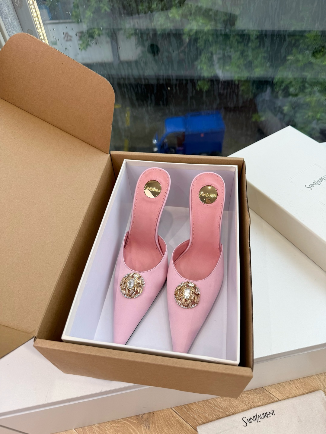 G288顶级品质Saint Laurent / 圣罗兰新款凉鞋尖头高跟鞋YSL姐姐的美丽尤物高跟鞋 又是人间圣罗兰 Ro