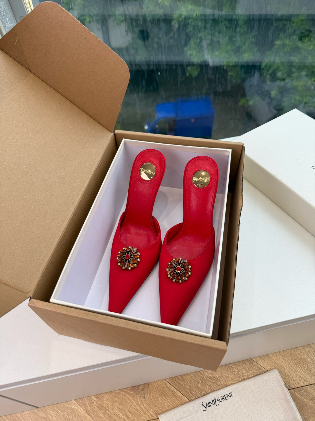 G288顶级品质Saint Laurent / 圣罗兰新款凉鞋尖头高跟鞋YSL姐姐的美丽尤物高跟鞋 又是人间圣罗兰 Ro