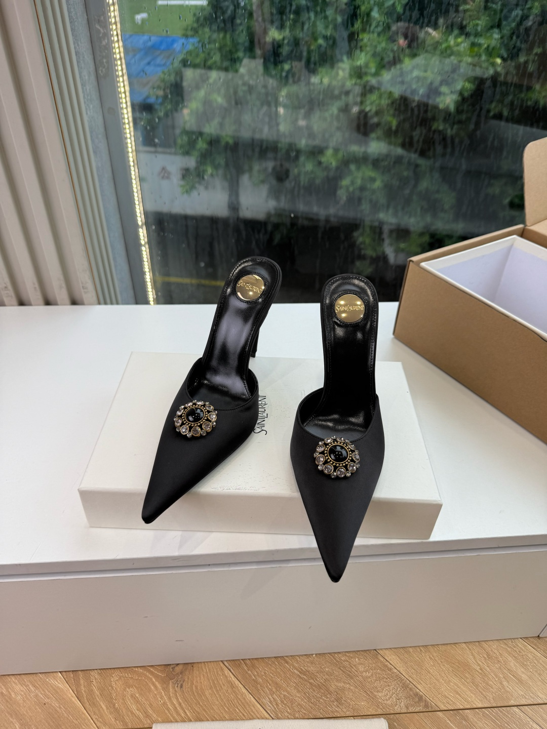 G288顶级品质Saint Laurent / 圣罗兰新款凉鞋尖头高跟鞋YSL姐姐的美丽尤物高跟鞋 又是人间圣罗兰 Ro