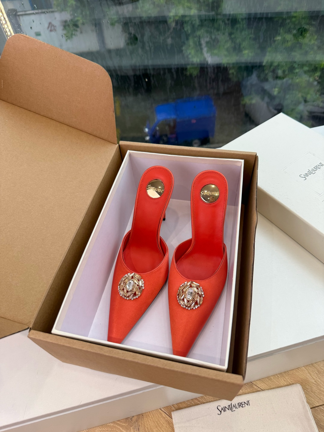 G288顶级品质Saint Laurent / 圣罗兰新款凉鞋尖头高跟鞋YSL姐姐的美丽尤物高跟鞋 又是人间圣罗兰 Ro