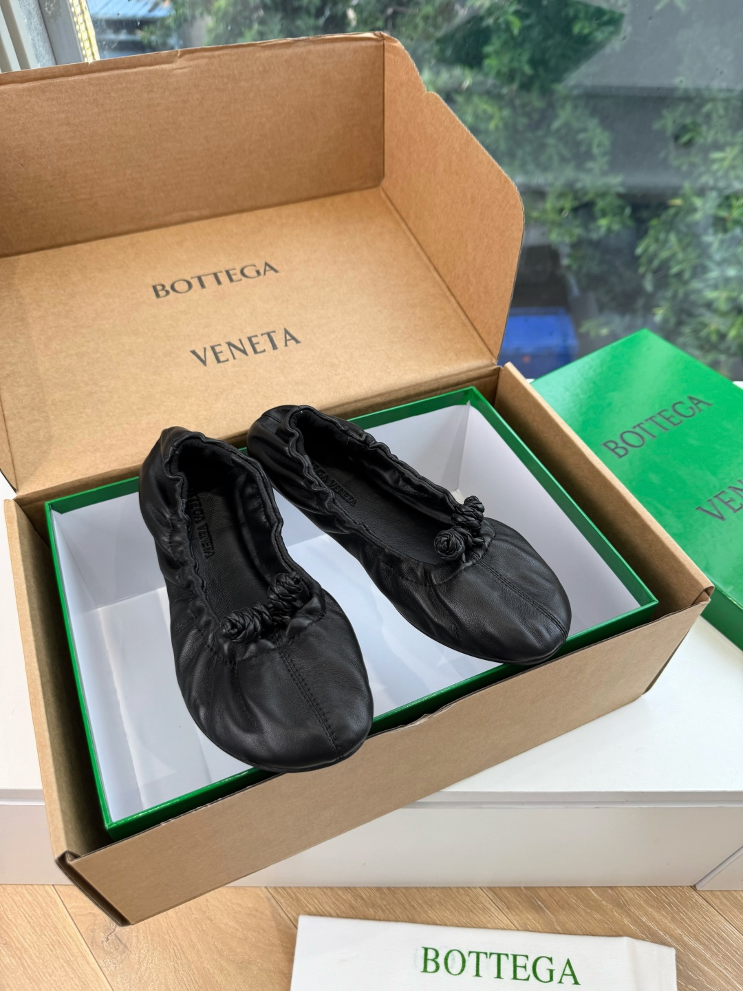 -G741 BOTTEGA VENETA 葆蝶家 新款 BV Fantasmina芭蕾舞鞋浅口松紧带平底奶奶鞋超软跳舞鞋