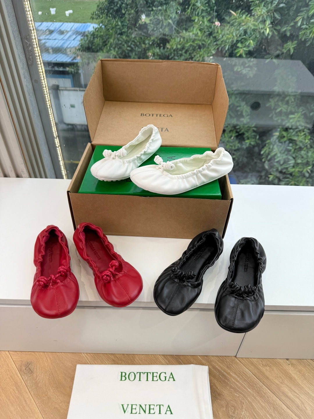 -G741 BOTTEGA VENETA 葆蝶家 新款 BV Fantasmina芭蕾舞鞋浅口松紧带平底奶奶鞋超软跳舞鞋