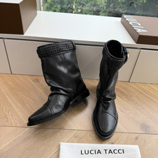 G213LUCIA TACC*26ss早秋新款复古休闲西部短靴编织宽筒靴 自带复古松弛文艺氛围感,修饰脚型,靴口编织肌理 G213LUCIA TACC*26ss早秋新款复古休闲西部短靴编织宽筒靴 自带复古松弛文艺氛围感,修饰脚型,靴口编织肌理