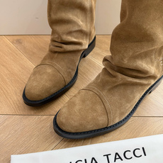 G213LUCIA TACC*26ss早秋新款复古休闲西部短靴编织宽筒靴 自带复古松弛文艺氛围感,修饰脚型,靴口编织肌理 G213LUCIA TACC*26ss早秋新款复古休闲西部短靴编织宽筒靴 自带复古松弛文艺氛围感,修饰脚型,靴口编织肌理