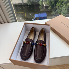 G305😀GianvitoRossi吉安维托罗西 平底 系列经典粉色羊反绒皮&粉色小羊皮 超级百搭的一款单品 面料 :原 G305😀GianvitoRossi吉安维托罗西 平底 系列经典粉色羊反绒皮&粉色小羊皮 超级百搭的一款单品 面料 :原