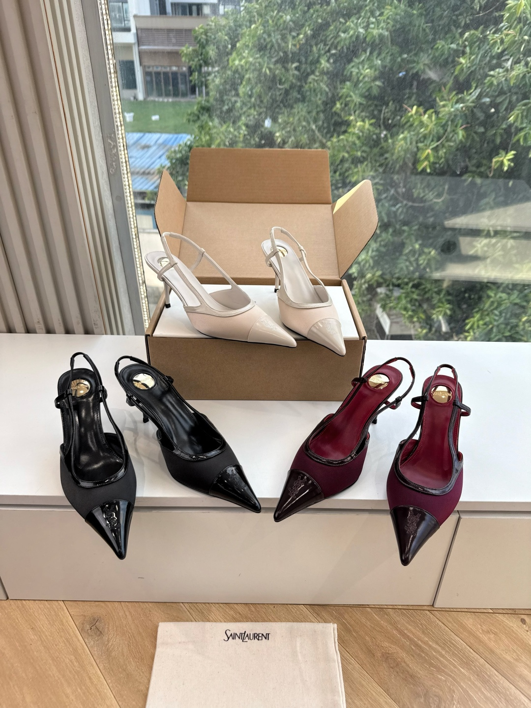 G288顶级品质Saint Laurent / 圣罗兰LeeYSL姐姐的美丽尤物又是人间圣罗兰 Rose同款的高跟鞋凉鞋