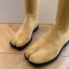 G012代购级别 Maison Margiela 玛吉拉tabi分趾Mm6真皮宽筒直筒长靴不过膝 秋冬新细高跟高筒靴最高 G012代购级别 Maison Margiela 玛吉拉tabi分趾Mm6真皮宽筒直筒长靴不过膝 秋冬新细高跟高筒靴最高