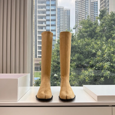 G012代购级别 Maison Margiela 玛吉拉tabi分趾Mm6真皮宽筒直筒长靴不过膝 秋冬新细高跟高筒靴最高 G012代购级别 Maison Margiela 玛吉拉tabi分趾Mm6真皮宽筒直筒长靴不过膝 秋冬新细高跟高筒靴最高