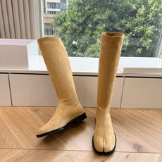 G012代购级别 Maison Margiela 玛吉拉tabi分趾Mm6真皮宽筒直筒长靴不过膝 秋冬新细高跟高筒靴最高 G012代购级别 Maison Margiela 玛吉拉tabi分趾Mm6真皮宽筒直筒长靴不过膝 秋冬新细高跟高筒靴最高
