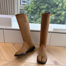 G012代购级别 Maison Margiela 玛吉拉tabi分趾Mm6真皮宽筒直筒长靴不过膝 秋冬新细高跟高筒靴最高 G012代购级别 Maison Margiela 玛吉拉tabi分趾Mm6真皮宽筒直筒长靴不过膝 秋冬新细高跟高筒靴最高