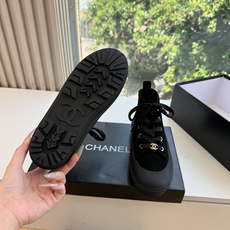 G059Chane新款小香风马丁靴女系带短靴真皮骑士靴百搭厚底机车靴 皮质真的敲柔软,光泽感不错看起来hin高级的感觉, G059Chane新款小香风马丁靴女系带短靴真皮骑士靴百搭厚底机车靴 皮质真的敲柔软,光泽感不错看起来hin高级的感觉,