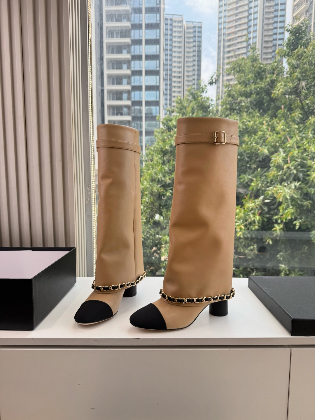 Tan Tall Boots