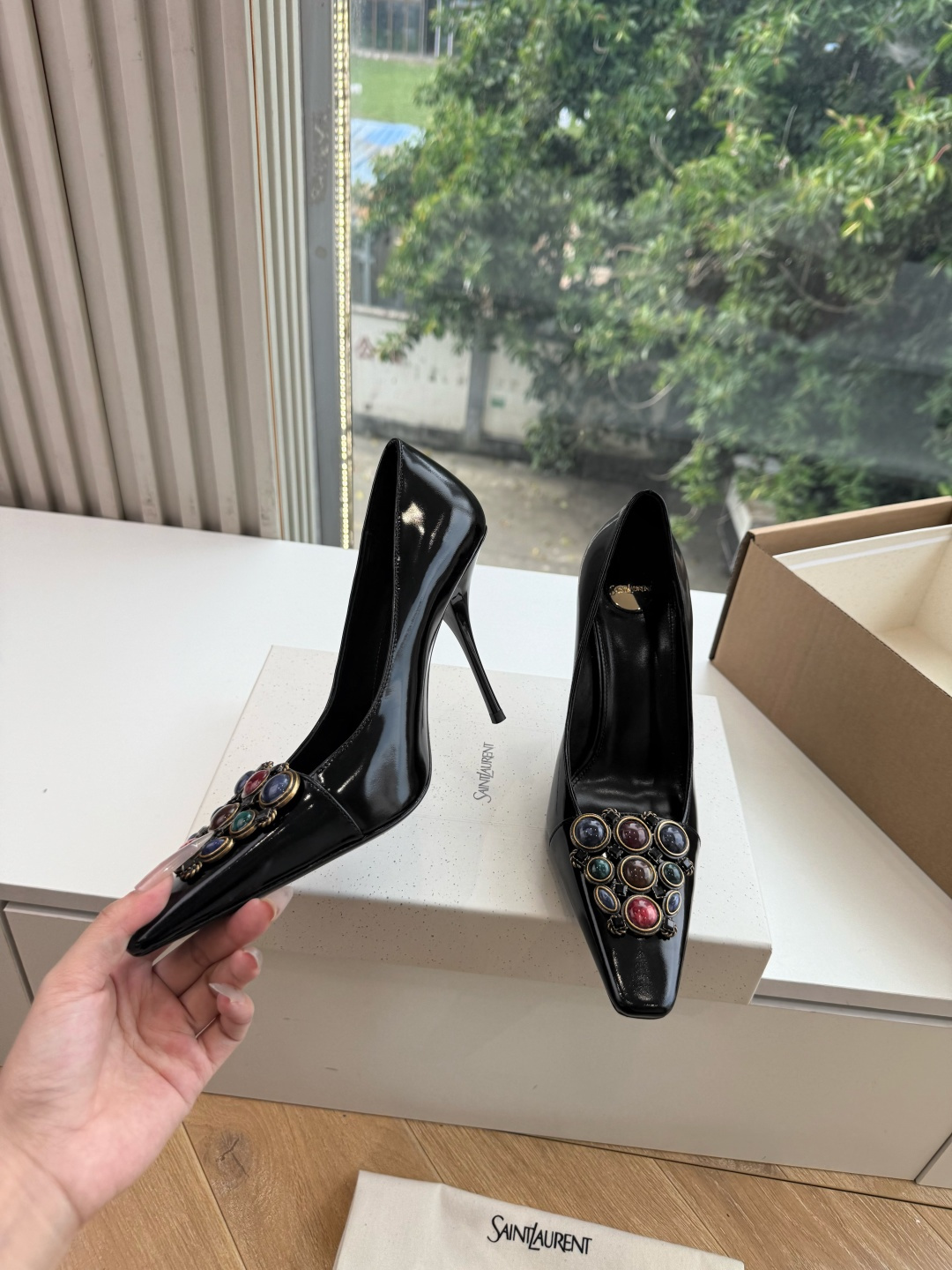 G288顶级品质Saint Laurent / 圣罗兰新款单鞋尖头高跟鞋YSL姐姐的美丽尤物高跟鞋 又是人间圣罗兰 Ro