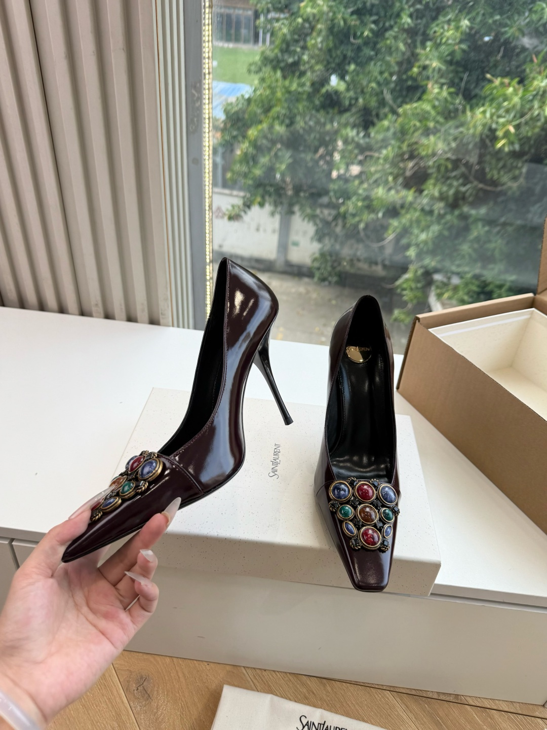 G288顶级品质Saint Laurent / 圣罗兰新款单鞋尖头高跟鞋YSL姐姐的美丽尤物高跟鞋 又是人间圣罗兰 Ro G288顶级品质Saint Laurent / 圣罗兰新款单鞋尖头高跟鞋YSL姐姐的美丽尤物高跟鞋 又是人间圣罗兰 Ro