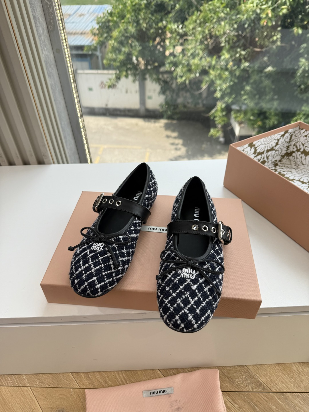 G021代购级独家上新Miu Miu玛丽珍芭蕾鞋开发 手工平底拖鞋秒杀市面版本Miu真的太少女奶呼呼的 小羊皮超级软糯 