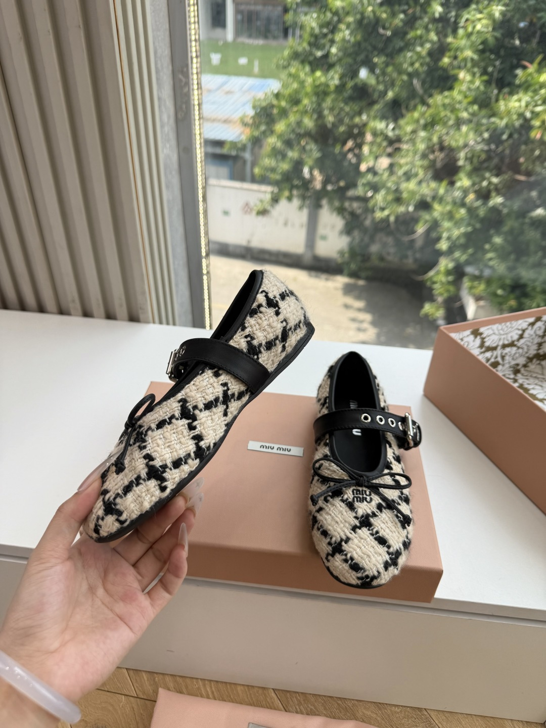 G021代购级独家上新Miu Miu玛丽珍芭蕾鞋开发 手工平底拖鞋秒杀市面版本Miu真的太少女奶呼呼的 小羊皮超级软糯 