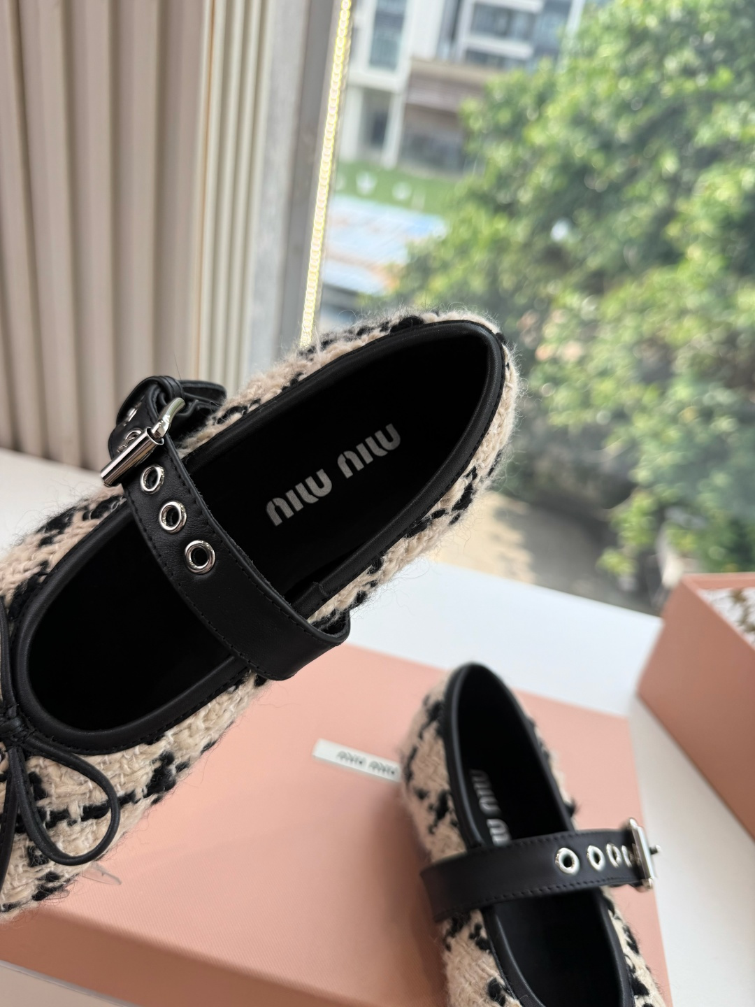 G021代购级独家上新Miu Miu玛丽珍芭蕾鞋开发 手工平底拖鞋秒杀市面版本Miu真的太少女奶呼呼的 小羊皮超级软糯 